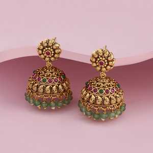 Boucles d'oreilles pendantes de style victorien - Style antique 189170 - Product Image 2
