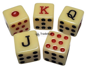 Juego de Dados Poliédricos de Hueso Ecológicos Premium, Dados Naturales Únicos para Juegos de Rol de Mesa Tradebyd - Product Image 1