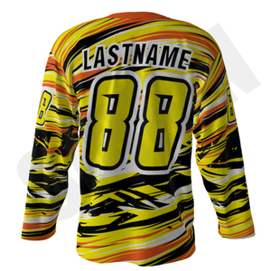 Pantalons de hockey sur roulettes professionnels sur mesure de qualité supérieure Sibrin, respirants en maille de polyester, vêtements de hockey sur glace - Product Image 3