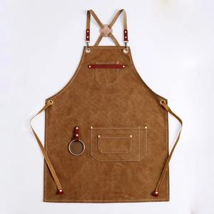 Custom <b>Adults</b> Cleaning Heavy Duty Waterproof <b>Apron</b> High Quality Advanced Cotton Canvas Kitchen <b>Apron</b> - Product Image 1