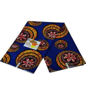 Tela Africana de Algodón Puro de la Mejor Calidad, Dobby Transpirable, Estampado Ankara con Cera Real, Diseño Artístico, Suave y Auténtica, para Cortinas, Vestidos y Ropa de Mujer y Niño - Product Image 6
