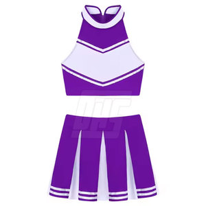 Vente directe d'usine Uniforme de pom-pom girl sans manches Nouveau style de vêtements de sport Uniforme de pom-pom girl - Product Image 5