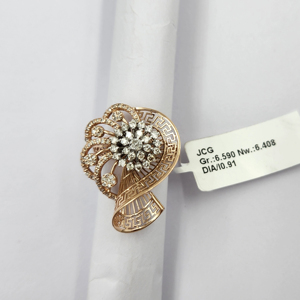 Bagues en diamant cultivées en laboratoire en or rose pour femmes élégantes Design élégant avec diamants certifiés IGI - Product Image 1