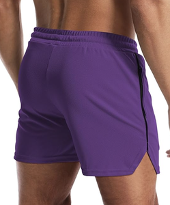 Shorts de sport pour homme, course à pied, fitness, entraînement, poche zippée, léger, sans doublure, musculation, logo personnalisé, vente en gros, directement de l'usine, nouveauté - Product Image 3