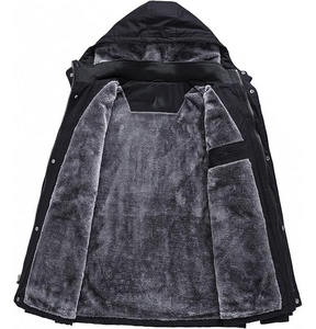 Sudadera con Capucha Negra para Hombre 2025/2026, 100% Algodón, Felpa, Invierno, Lisa, Teñida, Transpirable, Secado Rápido, con Bolsillo, Corte Regular, para Uso Diario - Product Image 4