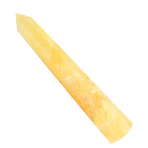 Obélisque en cristal de quartz doré Feng Shui, 100-110 mm, pour l'abondance, la vitalité et l'énergie positive - Product Image 1
