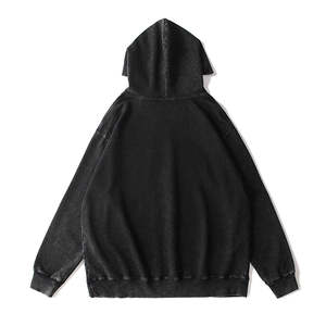 Sweat à capuche vintage délavé et vieilli pour homme, style streetwear, en molleton personnalisé, effet éclaboussures de peinture, marque privée, hiver - Product Image 5