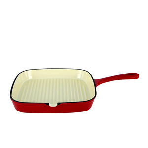 Vente en gros de poêles à frire en <span class=keywords><strong>fonte</strong></span> émaillée Ensemble de poêles à griller Poêle en <span class=keywords><strong>fonte</strong></span> Poêle à steak Plaque de cuisson pour la cuisine - Product Image 3