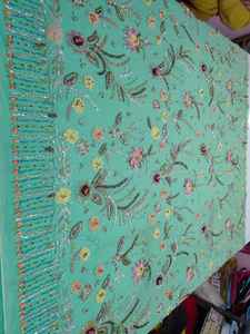 Tissu en dentelle brodée florale 3D de haute qualité, style élégant et luxueux pour embellir les vêtements et les fêtes - Product Image 6