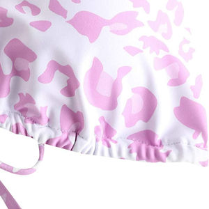 Conjunto de Bikini Profesional para Mujer, Nuevo Modelo 2025, Estampado Animal, 2 Piezas, Logotipo Frontal, Spandex/Poliéster, Secado Rápido, Venta al Por Mayor - Product Image 4