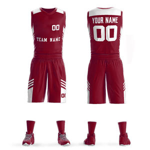 Custom Pattern Reversible Double-Sided Basketball Uniforms Plus Size <b>Men</b> Women 100% Polyester Quick Dry Moisture-Wicking Design - Product Image 6