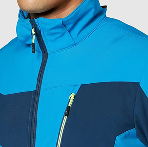 Conjunto Deportivo de 2 Piezas para Hombre: Chaqueta Cortavientos con Capucha y Cremallera, Forro de Malla Personalizado, Estilo Urbano de Invierno, y Pantalones Cortos - Product Image 3