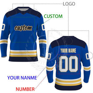 Jersey de Hockey sobre Hielo Personalizado para Hombre Adulto - Último Estilo Más Vendido 100% Poliéster Transpirable - Product Image 5