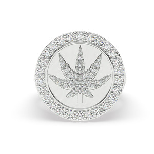 Anillo de Boda de Oro Blanco de 10k para Hombre con Diamantes Naturales de Corte Brillante, el Mejor Anillo de Diamantes para Hombre, Joyería Fina - Product Image 2