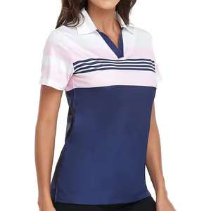 Nuevo diseño de camiseta Polo para mujer 100% algodón personalizado liso bordado impreso Slim Fit Formal camiseta Polo para mujer - Product Image 1