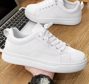 Botines Casuales para Hombre para Todas las Temporadas, Ligeros, Diseño Deportivo de PU, Antideslizantes, con Malla Transpirable, Aumento de Altura, Flexibles, Clásicos - Product Image 5