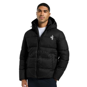 Chaquetas Acolchadas para Hombre Ligeras con Diseño de Cuello Alto y Material Acolchado, Compra Exclusiva de Chaqueta Acolchada - Product Image 1