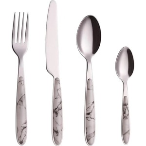 เครื่องใช้บนโต๊ะอาหารทำจากเหล็กสแตนเลสเหมาะสำหรับโต๊ะอาหารบนโต๊ะในบ้านโรงแรมชุดช้อนส้อมชุบเงินจำนวน4ชิ้น - Product Image 2