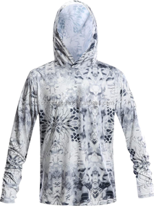 Sweat à capuche pour homme en jersey de pêche 100% polyester, fabrication sur mesure, OEM, commande en gros, protection solaire, évacuation de l'humidité - Product Image 5