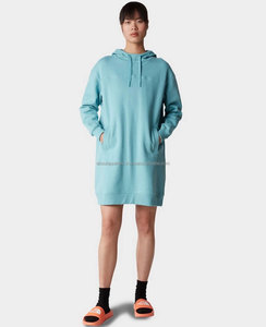 เสื้อมีฮู้ดถักสีพื้นสำหรับผู้หญิงมีซิปและฮู้ดทรงโอเวอร์ไซส์วัสดุปักโลโก้ได้ตามต้องการ - Product Image 3