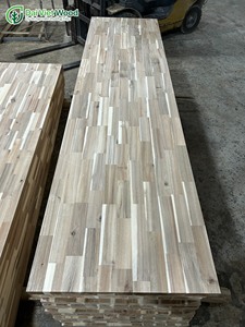 Reliable Quality Acacia Wood Panels Wiped with Wood Wax <b>Oil</b> for Kitchen Furniture Laminated Worktops/Counter Top - Product Image 3