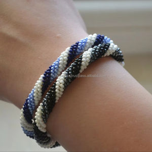 Beaded Tube Charm <b>Bracelet</b> Seed <b>Beads</b> Elastic Colorful Pattern Luxury Unisex Jewelry Fashion Accessory Gift Wholesale Custom - Product Image 5