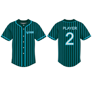 Camiseta de Béisbol Personalizada con Rayas, Uniforme de Equipo Auténtico, Venta al por Mayor, Camiseta Deportiva Estampada de Alta Calidad, Camiseta OEM con Logotipo - Product Image 5