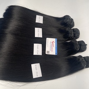 Calidad de Grado Superior Super doble máquina trama hueso recto negro Natural pelo de alta calidad de Vietnam precio de fábrica al por mayor - Product Image 6