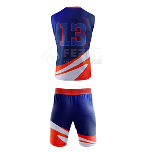 Ensembles d'uniformes de football 7v7 respirants et à séchage rapide de haute qualité, uniformes d'entraînement personnalisés pour équipes, 100 % polyester, sans manches, toutes saisons - Product Image 4