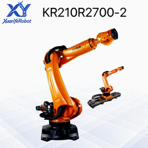 רובוט קוקה בעל 6 צירים לפריקת משטחים KR 210 R2700-2 PLC הנעה סרוו-אלקטרית, כושר נשיאה 210 ק\\\"ג, טווח זרוע 2200-3500 מ\\\"מ, דרגת הגנה IP67 - Product Image 1