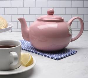 Elegante Tetera Rosa Brillante con Boquilla de Vertido Precisa y Suave, Asa de Agarre Cómoda, Cuerpo que Retiene el Calor, Perfecta para la Hora del Té - Product Image 3