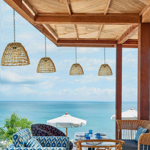 ไฟห้อยประดับสวนพลังงานแสงอาทิตย์แบบทอจากหญ้าทะเลไฟพลังงานแสงอาทิตย์ทำจากวัสดุธรรมชาติของตกแต่งบ้านที่เป็นมิตรกับสิ่งแวดล้อมขายส่ง - Product Image 2