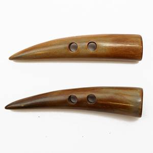 Meilleure qualité marron sculpté à la main corne bouton bascule poli Animal longs manteaux uniforme vestes décoration artisanat naturel pour - Product Image 3