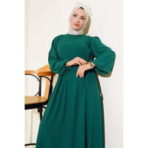 Robe nouée à la taille Émeraude - Product Image 1