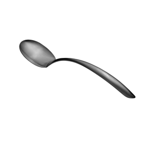 ชุดเครื่องใช้บนโต๊ะอาหารเหล็กมิเรอร์3ชิ้นช้อนขนมเหล็กสีดำด้านออกแบบได้ตามต้องการ - Product Image 5