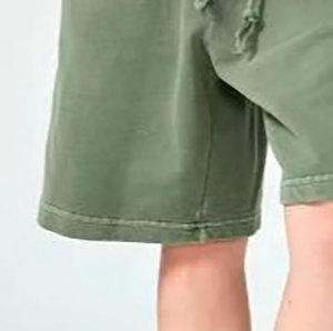 Pantalones cortos transpirables con lavado ácido de estilo callejero para hombre, pantalones cortos con cintura con cordón de peso pesado de último diseño para hombre - Product Image 4