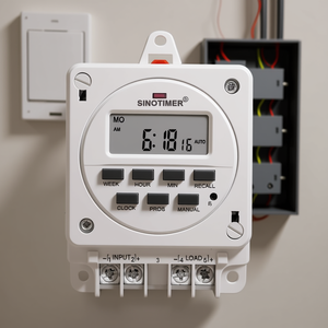 SINOTIMER TM618E Smart Power Socket <b>Plug</b> Programmable Digital <b>Timer</b> 12V 16A - Product Image 3