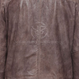Chaqueta de invierno de cuero de moda para hombre con cuello levantado y logotipo frontal con capucha transpirable para la temporada de frío - Product Image 6