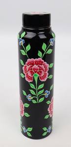 Bouteille en cuivre traditionnel Bouteille de boisson en cuivre Flacon d'hydratation en cuivre pur - Product Image 6