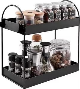 Le plus vendu, élégant organisateur de rangement de cuisine en métal, support polyvalent pour la maison et l'hôtel, ustensiles de cuisine, armoire de rangement pour épices - Product Image 4