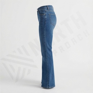 Jeans de Mezclilla Ajustados de Cintura Alta para Mujer, Estilo Micro Flare, Pantalones con Cola Pequeña, Moda de Verano, Ropa de Calle para Damas - Product Image 3