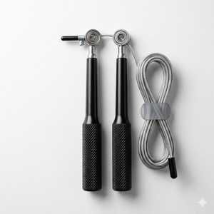 Cuerda de Saltar de Alta Velocidad con Mango de Aluminio, Cable de Acero Recubierto de PVC de 3 mm, Cuerda de Saltar con Rodamientos de Bolas para Fitness, CrossFit y Entrenamiento - Product Image 4