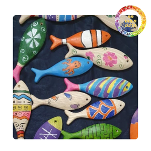 Wooden Fish Handmade from natural materials | for <b>wall</b> decoration <b>and</b> gift idea | Viet Nam origin - Product Image 5