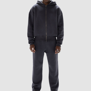 High Quality Heavyweight <b>Hoodies</b> and Sweatpants Set Men Streetwear Custom Oversized Two Piece <b>Hoodies</b> Set Men Tracksuit - Product Image 1