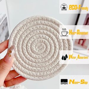Best Theme Design Cotton Rope <b>Table</b> <b>Coaster</b> Best for Parties and Other Functions Tableware Decorative Beast Design <b>Coaster</b> - Product Image 6