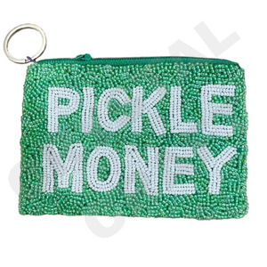 Portefeuille à monnaie personnalisé avec fermeture éclair en perles de rocaille, design de remplissage de botox pour le visage, couleur et taille personnalisées, accessoire de mode unisexe - Product Image 4