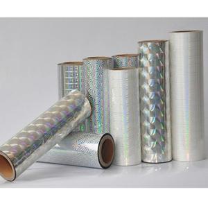 Rouleau de film adhésif holographique PET haute brillance, effet arc-en-ciel métallique, imperméable, résistant aux déchirures, décoration, emballage - Product Image 1