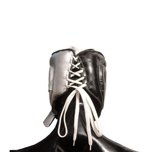 หมวกกันกระแทกสำหรับคิกบ็อกซิ่ง ป้องกันศีรษะและคางแบบเต็มหน้า  ผลิตตามสั่ง ทำจากหนังย้อมสีพื้น  หมวกนิรภัยสำหรับชกมวย - Product Image 2