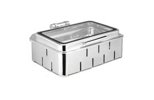 Calentador de frotamiento Calentador eléctrico de alimentos Buffet Calentador eléctrico de alimentos Plato de frotamiento Líquido dorado Plato de frotamiento Combustible Buffet Comida - Product Image 2