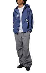 <b>Men's</b> <b>S</b>-Size Winter <b>Safari</b> <b>Jacket</b> Stand Collar Pullover Waterproof Windproof Letter Pattern Bonded Processing - Product Image 2